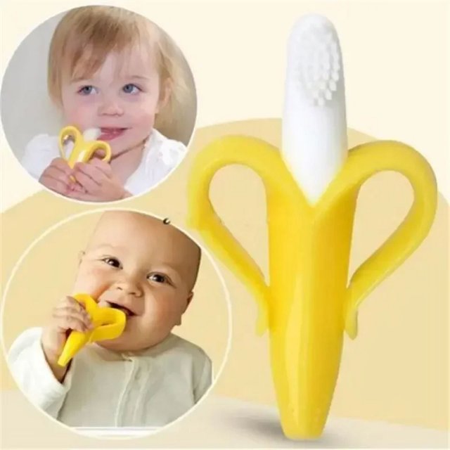 Mordedor suave de silicona sin BPA para bebé mordedor para el cuidado Dental de roedores cepillo de dientes juguetes para bebés de 0 a 12 meses