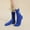 Blue, variant on Lroveb Crew Socks for Women Dress Socks Lightweight Thin Casual Calf Solid Color Flower Butterfly Socks