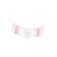 thumbnail image 4 of Pink 1/2 Cumpleaños con timbre de silla alta de madera Garland de cuentas de madera, decoración de cumpleaños para niñas de 6 meses para niños., 4 of 9