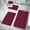 Red-RD-clearacne, variant on OEFNTAC Decorations Foam Bath Mat 4 Set Bathroom Rugs For 4 Pcs Toilet Mats Universal Soft Comfortable Water Absorption Non-Slip Thick Machine Washable Easier To Dry Dark bathroom decor