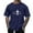 Dark Blue, variant on Elvqul Short Sleeve Shirts for Men Pink Mens Graphic Pullover Tops Casual Soft Crewneck T-Shirt