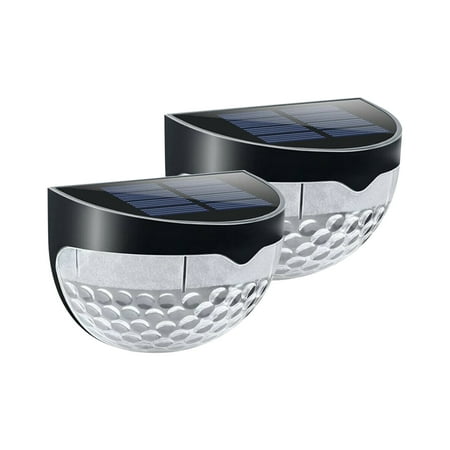 

Solar Lights Outdoor Waterproof Christmas Lights 2PCS Solar Fence Lights Autom Turn On/Off Semi Circle And Shadow Night Light 6 LED Outdoor Garden Waterproof Wall Mount Design Wall Decor