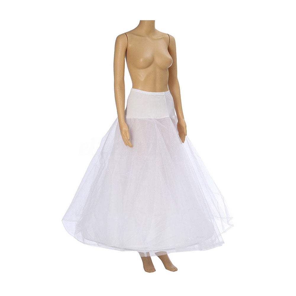 JERKKY Petticoat 1 Piece 2 Hoops 1-layer Yarn Skirt Bride Bridal Wedding Dress Support Petticoat Women Costume Skirts Lining Liner