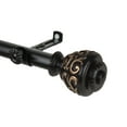thumbnail image 3 of 66" to 120" Adjustable 3/4" Dia Single Curtain Rod in Cocoa with Matthias Finials,(4888-667), 3 of 3