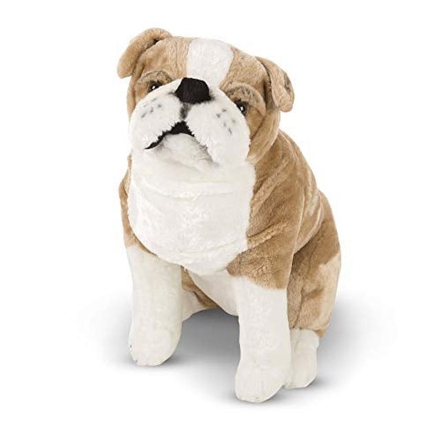 Peluche Melissa&Doug Bulldog Lifelike de 2 pies