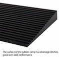 thumbnail image 6 of 1'' Rise Solid Rubber Wheelchair Ramp,Threshold Ramp Used for Thresholds,Doorways and Bathroom (High:1 Inch(Pack of 1)) Black, 6 of 10