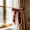 thumbnail image 4 of Wave Plaid Decorative Ribbon Streamer 100 ft Polyester DIY Home Party Wedding Holiday Decoration, 4 of 6