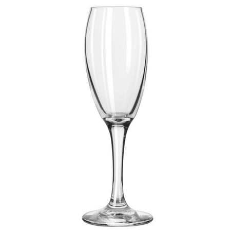 5.75 Ounce Glass - Libbey 3996 Teardrop 5.75 Ounce Flute Glass - 12 / CS