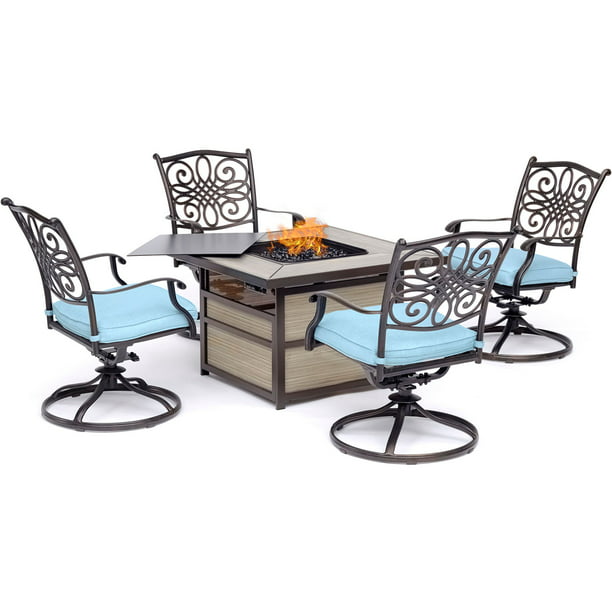 Hanover Traditions 5-Piece Fire Pit Chat Set
