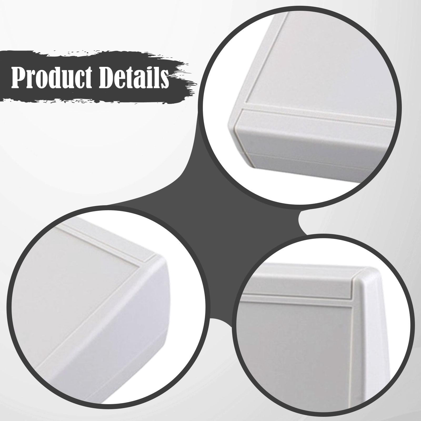 JISADER Electrical Project Case Compact Instrument Case for Electronics Junction Box White