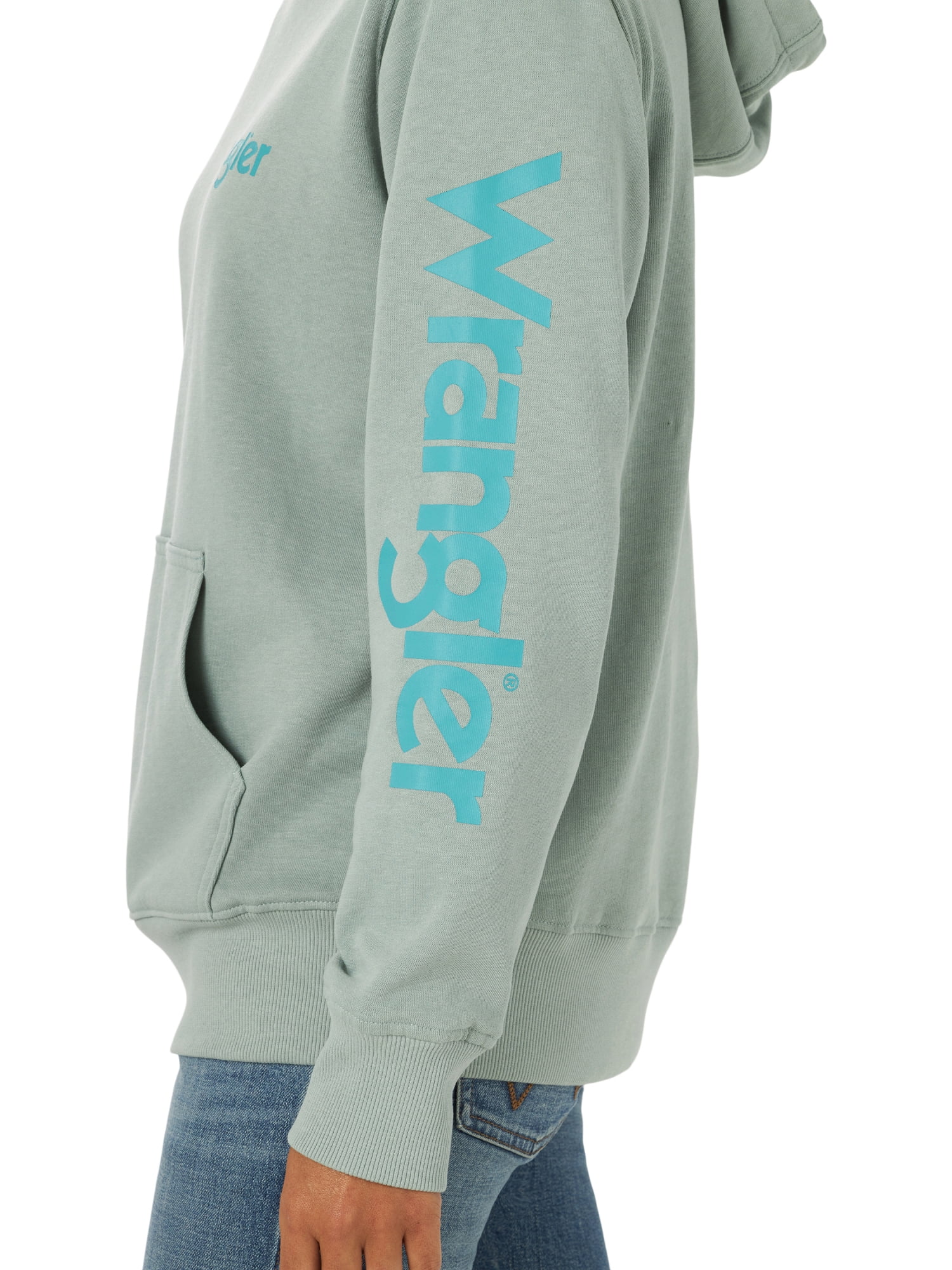 Wrangler® Women's Long Sleeve Western Logo Hoodie
