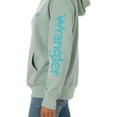 thumbnail image 3 of Wrangler® Women's Long Sleeve Western Logo Hoodie, 3 of 5