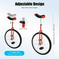 thumbnail image 5 of Monocycle à Roues de 24 Pouces, Monocycle d'Extérieur à Hauteur Réglable avec Siège, Vélo à une Roue, 5 of 5