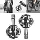 thumbnail image 4 of Pedales autoblocantes para bicicleta de montaña , pedales automáticos para ciclismo, aleación de aluminio SPD Negro Cola Pedales automáticos para bicicletas, 4 of 8