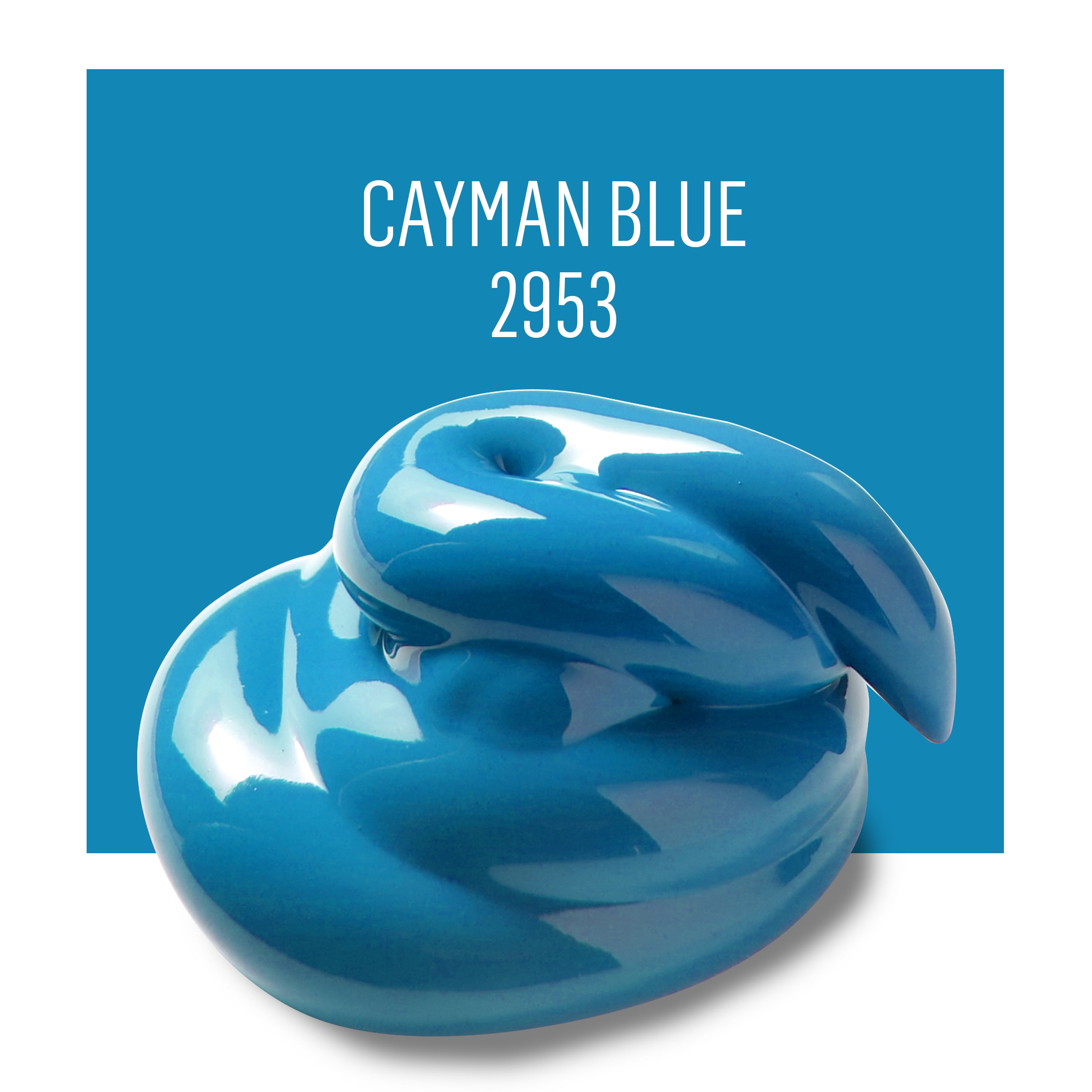 FolkArt Multi-Surface Acrylic Craft Paint, Satin Finish, Cayman Blue, 2 fl oz