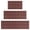 Maroon Yellow Checkerboard Maroon Pattern, variant on Maroon Yellow Checkerboard Maroon Pattern Kitchen Rugs Set Of 3, 17"X30"+17"X47"+17"X59" Non-Skid Washable Anti-Fatigue Mats