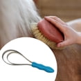 thumbnail image 6 of GARENDE Horse Brush Scraper Cleaning Tool Horse Hair Comb for Cattle Horse Livestock Double Loop, 6 of 9