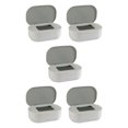 thumbnail image 2 of relayinert Stylish Desktop Countertop Mask Dispenser Storage Box with Lid Spacious Holder Plastic Baby Gray 21x14x7.8cm 5Set, 2 of 6