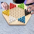 thumbnail image 1 of Juego de damas chinas portátil, damas chinas de madera de goma, juego de mesa de estrategia chino clásico, juego de rompecabezas para niños, 1 of 2