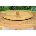 thumbnail image 3 of Amazonia Lusaka 7 Pieces Lazy Susan Teak Finish Round Patio Dining Set, 3 of 7