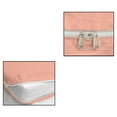 thumbnail image 6 of 4 Piece Zipper Sheet Set Includes (1 Zipper Fitted Sheet, 1 Flat Sheet And 2 Zipper PillowCase) with 10 Inch Deep Pocket 800 TC 100% Egyptian Cotton Solid Peach Color Olympic Queen Size, 6 of 7
