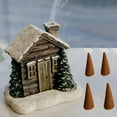 thumbnail image 5 of Hxlamzoo Premium Christmas Chimney Resin Incense Burner with 4 Cones - Winter Cottage Aromatherapy & Home Decor for Cozy Holidays, 5 of 9