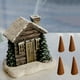 thumbnail image 4 of Quemadores de incienso navideños de resina con forma de chimenea, nieve y cabaña invernal con varillas de incienso., 4 of 5