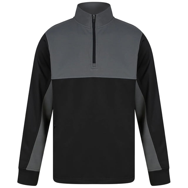 Finden & Hales Mens Colour Block Quarter Zip Tracksuit Top
