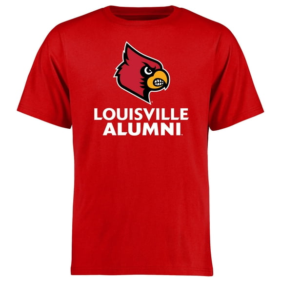 Men's Red Louisville Cardinals Louisville Alumni Signature Mark T-Shirt