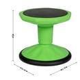 thumbnail image 5 of Flash Furniture Fixed Height Kids Flexible Active Stool for Classroom and Home with Non-Skid Bottom in Green, 12" Seat Height, 5 of 11