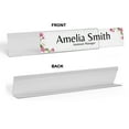 thumbnail image 2 of Printtoo Personalized Desk Name Plate Pretty Hand Painted Flower Custom Acrylic Office Desk Name Plate Accessory 2x8 Inches, 2 of 5