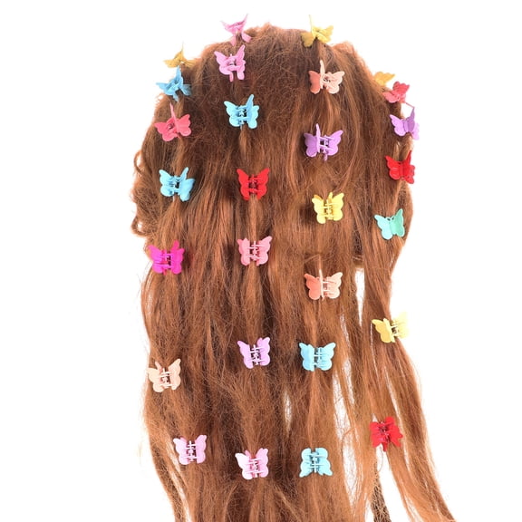 TABLZONE 50Pcs Small Jaw Hair Clips Butterflies Design for Charming Hair Style