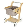 thumbnail image 1 of Carrito de compras de madera perfke para niños gris, 1 of 5