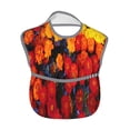 thumbnail image 2 of Susaid Marigold Flowers In Different Colors Print Bibs for Babies Toddlers Adjustable Waterproof Free Soft Durable Bibs for eating with Large Pocket Food Catcher, 2 of 8