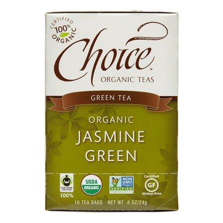 Choice Organic Teas Thé vert au jasmin - 16 sachets de thé