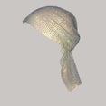 thumbnail image 2 of ManxiVoo Turban en Maille Extensible Cristal Étincelant pour Femmes Bandeau Réglable pour Fête et Extérieur Jaune Clair, 2 of 8