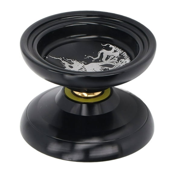 Yoyo, Sand Blasting Unresponsive Advanced Yoyo Aluminum Alloy  For Training Black