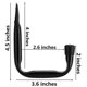 thumbnail image 2 of Paquete de 6 ganchos de pared resistentes en forma de J para almacenamiento en garaje, 2 of 5