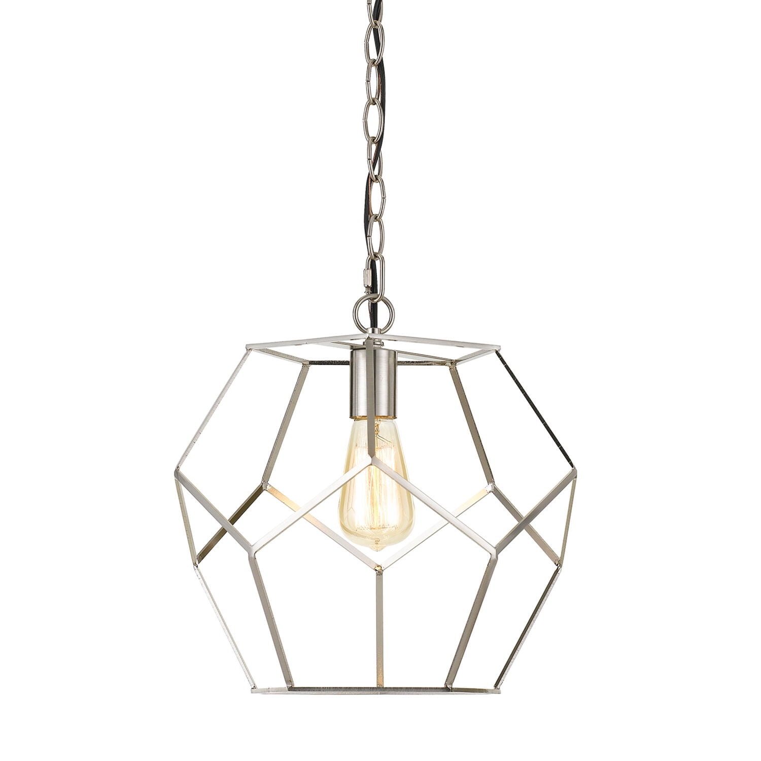Hanover Harriet Pendant in Chrome Hanging Light Fixture for Bedroom