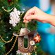 thumbnail image 4 of CaiYueKe Alphabet Christmas Ornaments, 26 Pc Set DIY Christmas Tree Letters, Acrylic Letter Pendants with Santa Hat Design, Xmas Decor for Tree Home Holiday Decorations, Acrylic Letters, 4 of 7