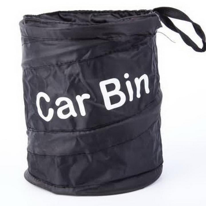 Mini Bin For Car Trash Garbage Rubbish Hanging Collapsible Foldable Waste Basket 