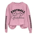 thumbnail image 4 of IMENGL Chandail à Col Rond à Manches Longues avec Lettrage « Grand-Maman » de Football, Rose G, Taille M-3TG, 4 of 4