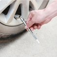 thumbnail image 1 of Medidor de prueba de presión de aire de neumático de vehículo de coche en forma de bolígrafo de acero inoxidable, 1 of 9