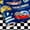 Blue Race Car, variant on FLYHILL Birthday Wrapping Paper Roll - Mini Roll - 17 IN x 32.8 FT - Colorful HAPPY BIRTHDAY Letters with Metallic Shine, Gift Wrapping Paper with Grid Cutting Lines for Birthday, Baby Shower