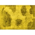 thumbnail image 1 of Ahgly Company Machine Washable Indoor Rectangle Abstract Yellow Contemporary Area Rugs, 5' x 7', 1 of 4