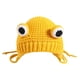thumbnail image 4 of Gorro de rana juguetón para niños: un divertido gorro de invierno para niños Amarillo, 4 of 5