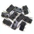 thumbnail image 1 of RuiLing 10pcs Micro Limit Switch 3Pin AC 125V/250V 5A Lever Arm Snap Action Normally Open/Close Micro Switch KW12-B, 1 of 4