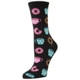 thumbnail image 2 of MeMoi Coffee & Donut Breakfast Bamboo Blend Crew Novelty Socks - Womens - Female, 2 of 2