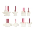 thumbnail image 1 of Kits de punto de cruz de madera para niños con 16 hilos para colgar, decoración DIY Hoja de arce de caramelo, 1 of 9