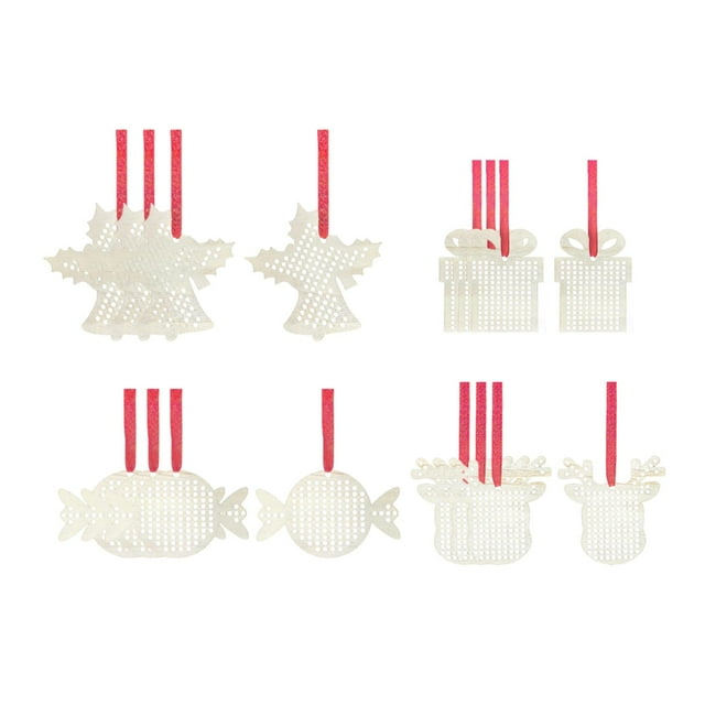 Kits de punto de cruz de madera para niños con 16 hilos para colgar, decoración DIY Hoja de arce de caramelo